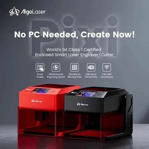 AlgoLaser Pixi Smart Laser Engraver with Enclosure 10W