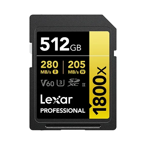 Lexar® Professional 1800x UHS-II GOLD Series SDXC™ Card