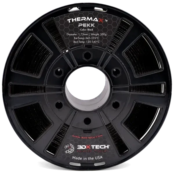 3DXTECH THERMAX™ PEKK BLACK 1.75mm/500g - 3Digital | Droni e Stampanti 3D
