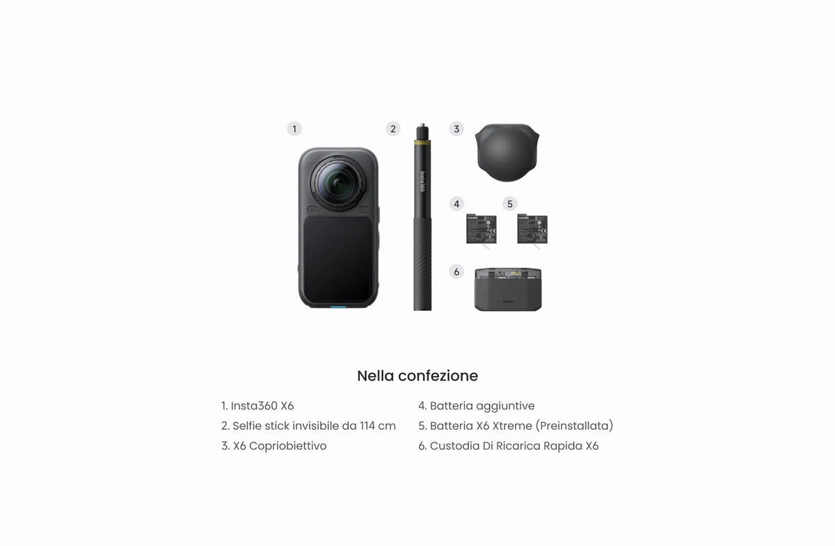 Insta360 X6 Videocamera 360° 8K