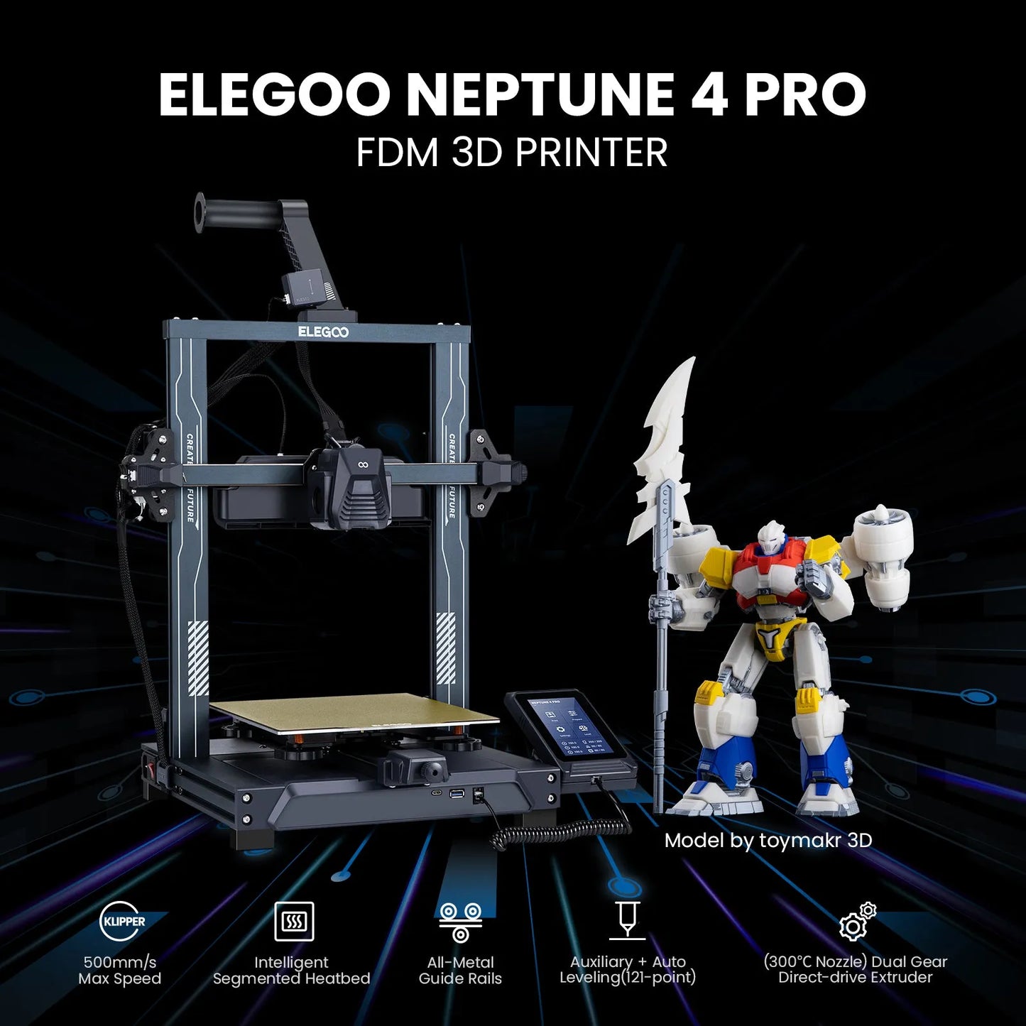 Elegoo Neptune 4 PRO - 3Digital | Droni e Stampanti 3D