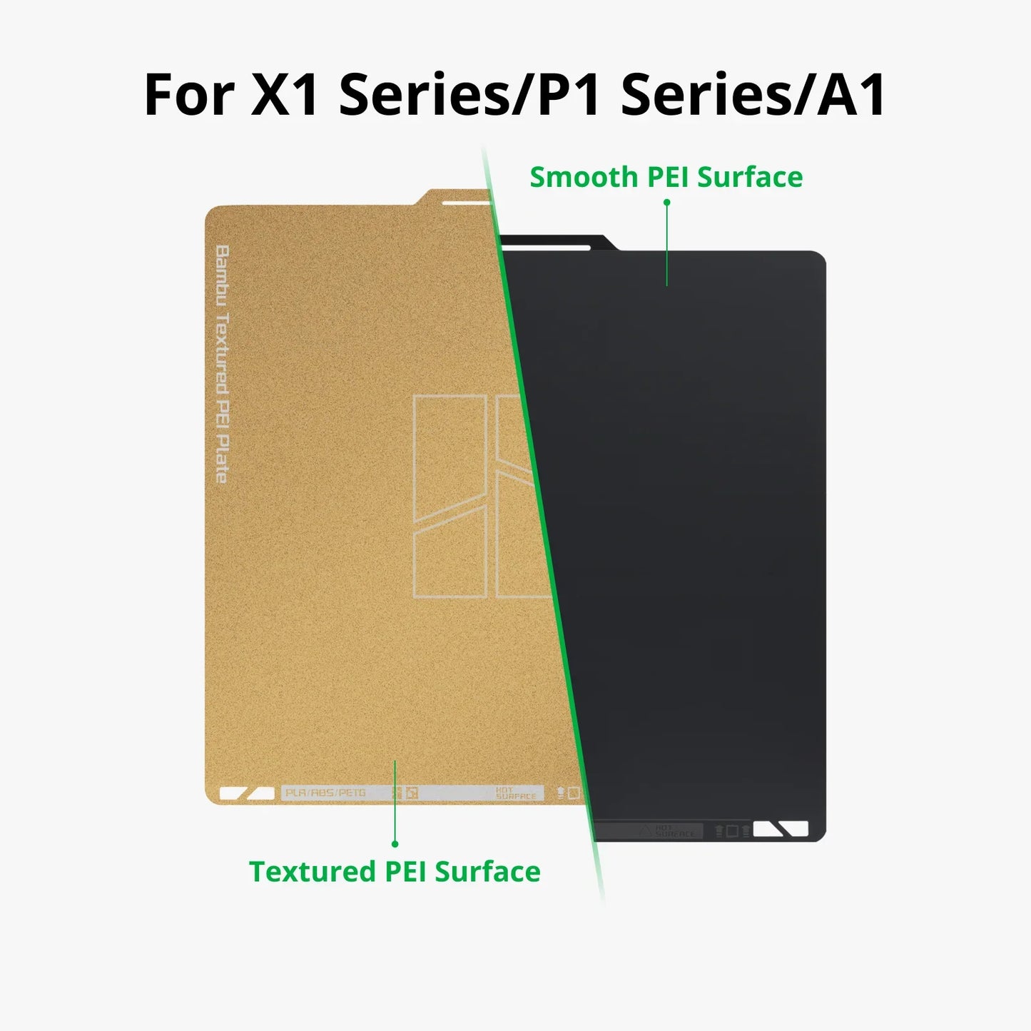 Bambu Dual-Texture PEI Plate Fap011 X1 Series/P1 Series/A1