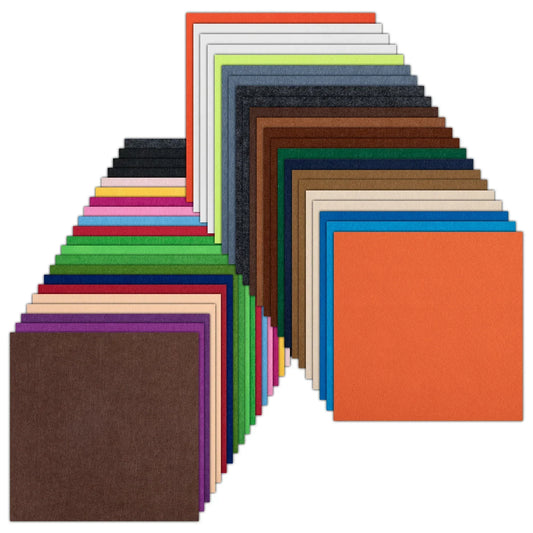 LOKLiK Pacchetto di fogli di feltro da 1,0 mm - Colori misti - Confezione da 42