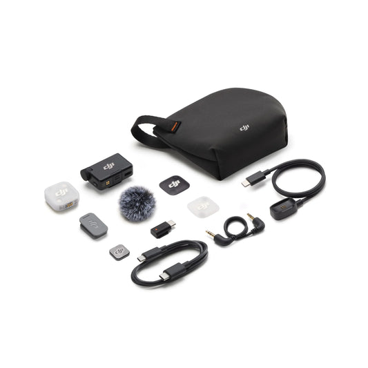 DJI Mic Mini 2 (2 TX + 1 RX mobile + Custodia di ricarica) - 3Digital | Droni e Stampanti 3D