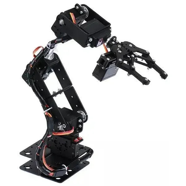 Braccio robotico 6DOF con pinza e servi RC, struttura in metallo, per stampa 3D e robotica
