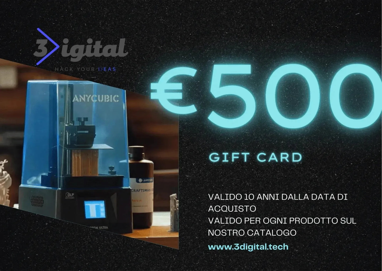 Buono Regalo 3Digital - 3Digital | Droni e Stampanti 3D