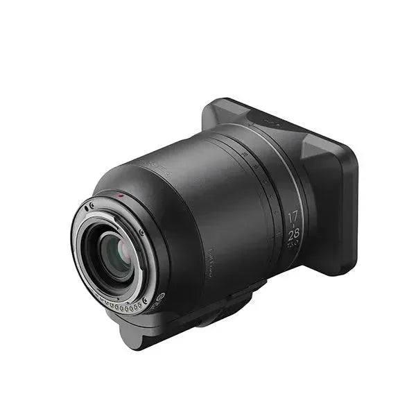 Obiettivo wide-angle 17-28mm T3.0 asferico per drone, design nero compatto, angolo ampio