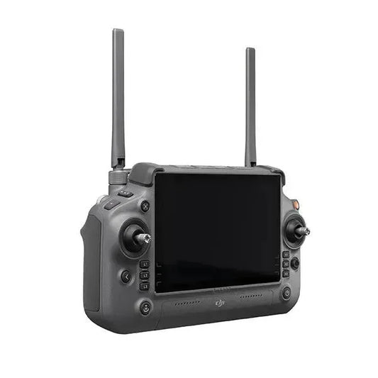 Radiocomando DJI RC Plus per droni Inspire 3, doppia antenna, display integrato.