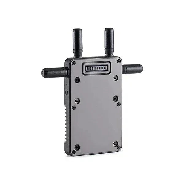 Trasmettitore video wireless per droni con quattro antenne, design compatto, colore nero.