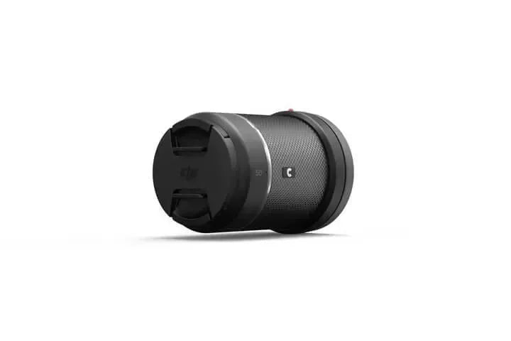 Obiettivo fotografico DJI con attacco DL 50mm f2.8, accessorio per droni professionali.