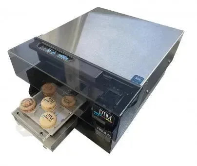 Stampante 3D industriale stampa su biscotti, tecnologia stampa alimentare in azione