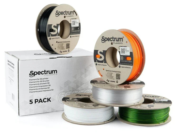 Filamento Spectrum 5PACK PCTG Premium 1,75 mm (5x 0,25 kg)