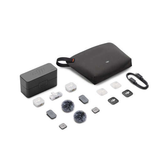 DJI Mic Mini 2 (1 TX + 1 RX mobile + Custodia di ricarica) - 3Digital | Droni e Stampanti 3D