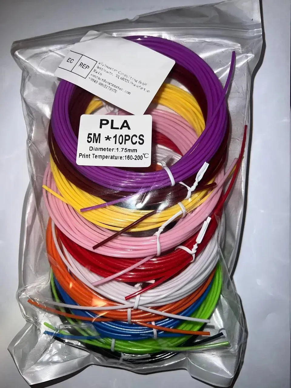 Filamento penna 3D PLA 5M*10PCS - 3Digital | Droni e Stampanti 3D