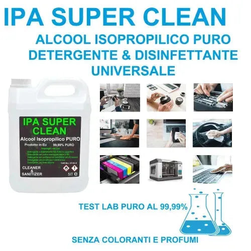IPA CLEANSER SUPER Alcool Isopropilico 5L - 3Digital | Droni e Stampanti 3D