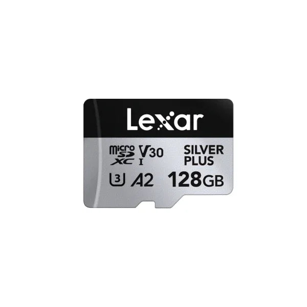 128GB Lexar MicroSDXC Silver Plus A2 V30