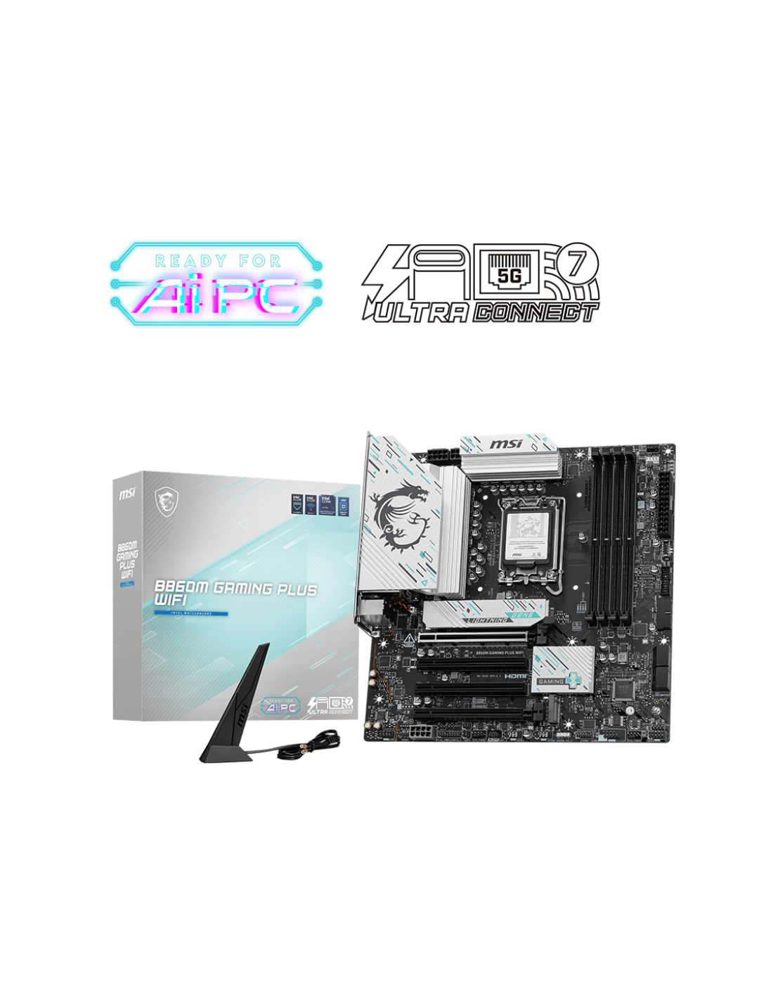 MB MSI B860M GAMING PLUS WIFI M.ATX LGA 1851