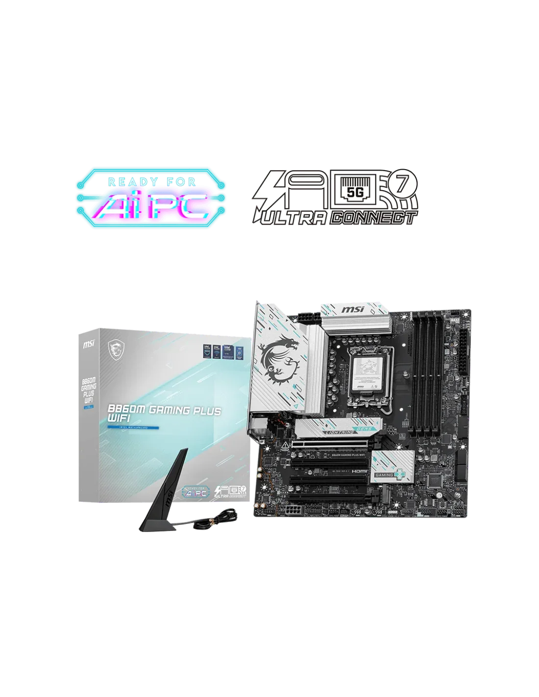 MB MSI B860M GAMING PLUS WIFI M.ATX LGA 1851