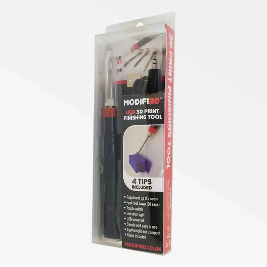 Strumento finitura USB per stampa 3D Modifi3D con 4 punte incluso nella confezione.