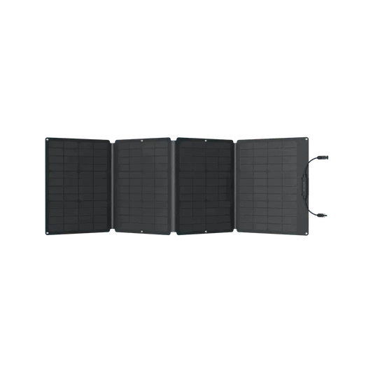 Pannello solare pieghevole 110W portatile a quattro sezioni, ideale per energia solare