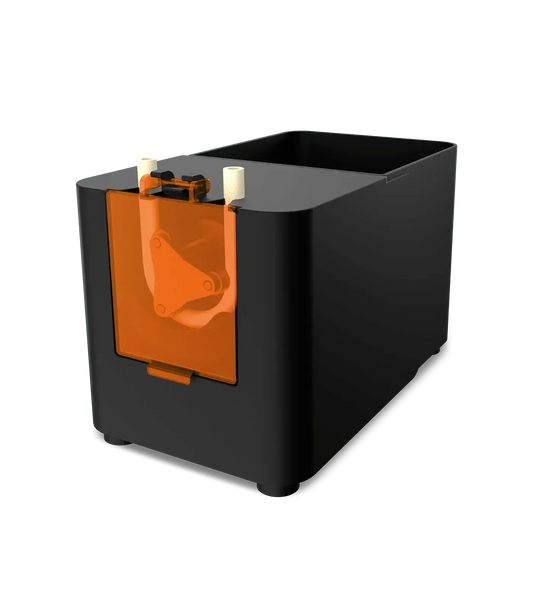 Serbatoio nero con sportello arancione per stampante 3D, accessorio ricambio Phrozen