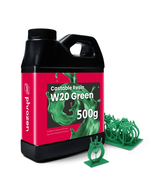 Phrozen Resin Castable W20 – Green (0.5KG) - 3Digital | Droni e Stampanti 3D