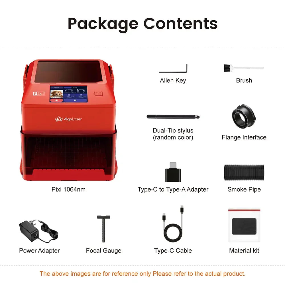 Graveuse laser intelligente AlgoLaser Pixi avec enceinte 1,5W 1064nm infrarouge