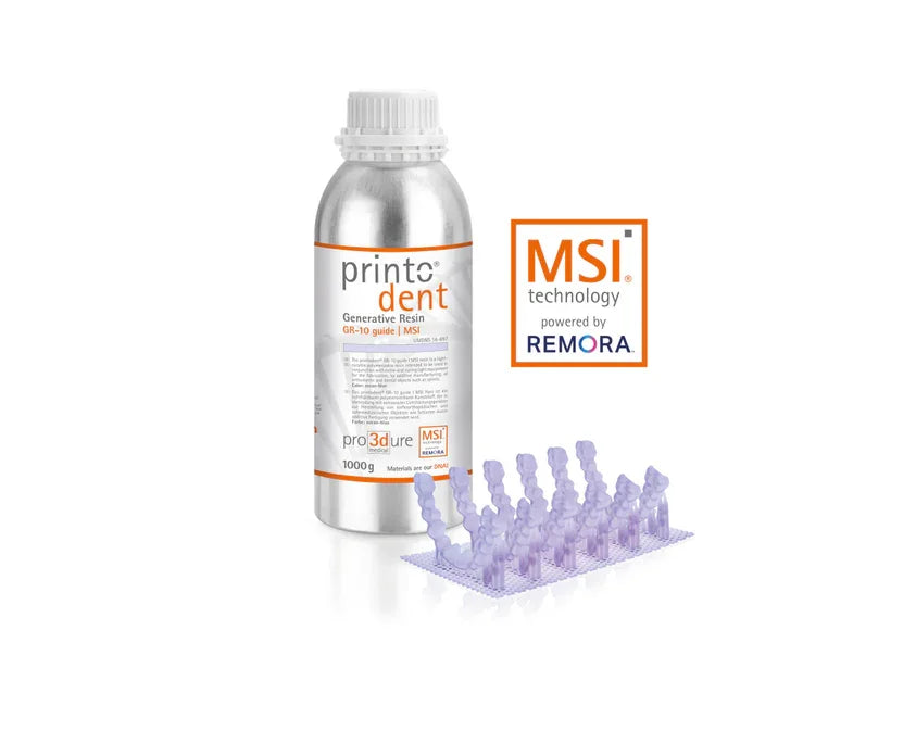 Pro3dure GR-10 guide MSI — Resina 3D Anti-Biofilm per Splint Ortodontici