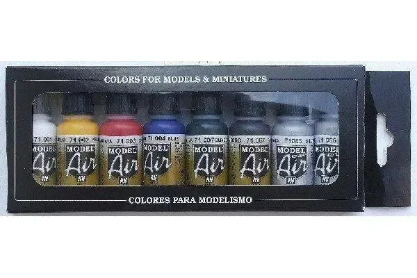 VALLEJO AIRBRUSH COLOR SET 8 PCS - 3Digital | Droni e Stampanti 3D