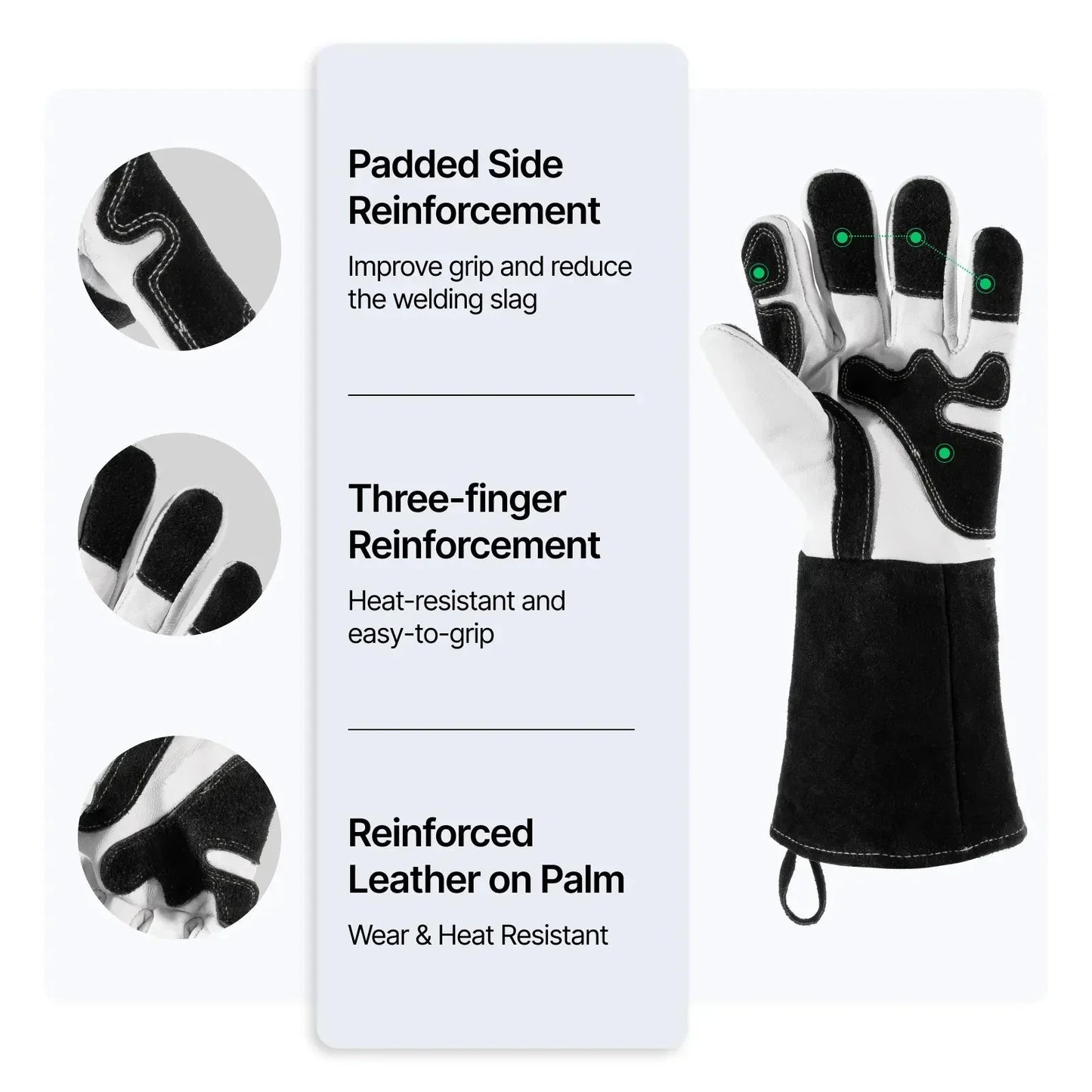 XTOOL Guanti per saldatura laser da 14 pollici / 35,6 cm per MetalFab