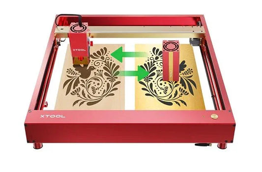 XTOOL D1 Pro 20W+2W IR Golden Red with Accessories - Used