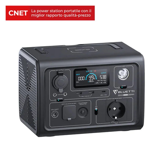 BLUETTI EB3A Power Station Portatile | 600 W 268 Wh