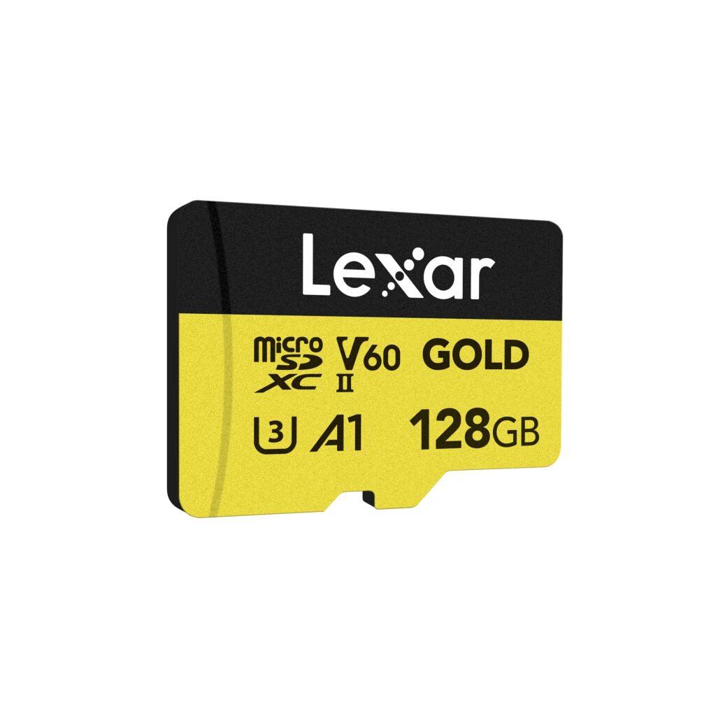 128GB Lexar MicroSDXC Gold V60 U3 A1 - 3Digital | Droni e Stampanti 3D