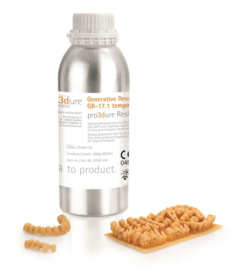 Pro3dure GR-13 / GR-13.1 / GR-13.2: resina 3D certificata biocompatibile - 3Digital | Droni e Stampanti 3D