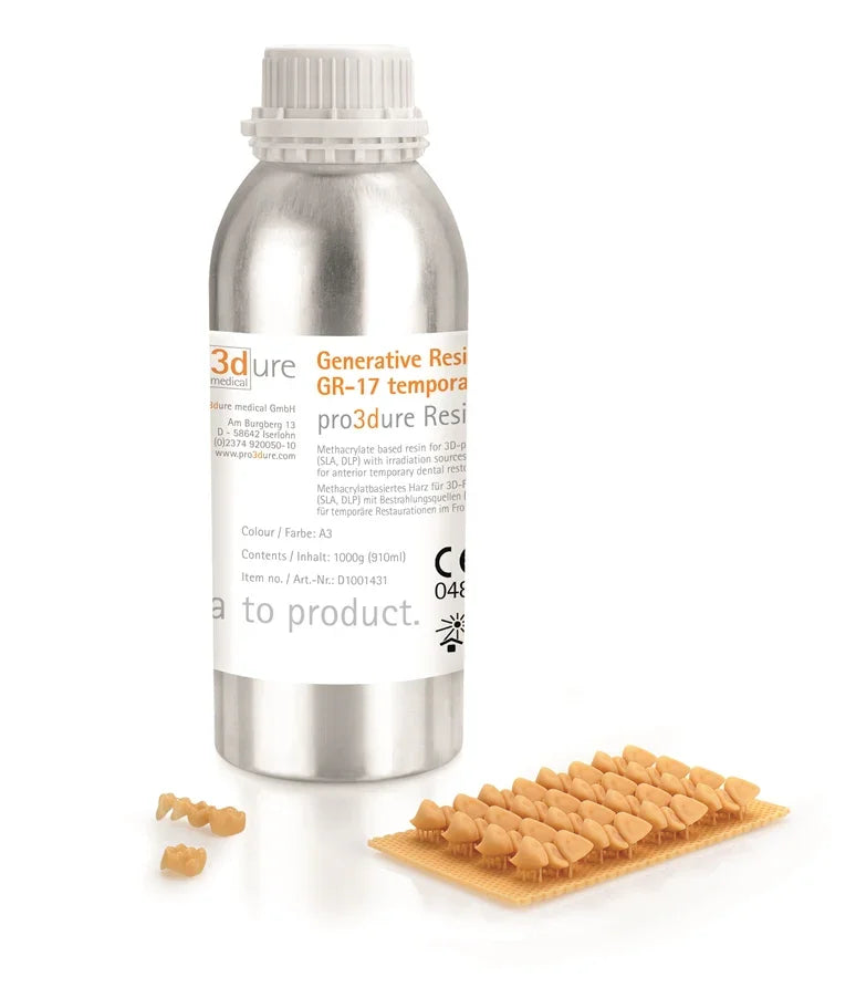 Pro3dure GR-13 / GR-13.1 / GR-13.2: resina 3D certificata biocompatibile - 3Digital | Droni e Stampanti 3D