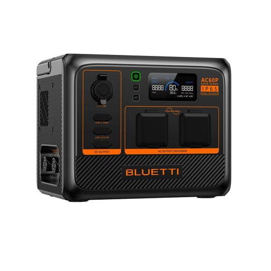 BLUETTI Premium 60S AC60P Power Station Portatile | 600W 504Wh