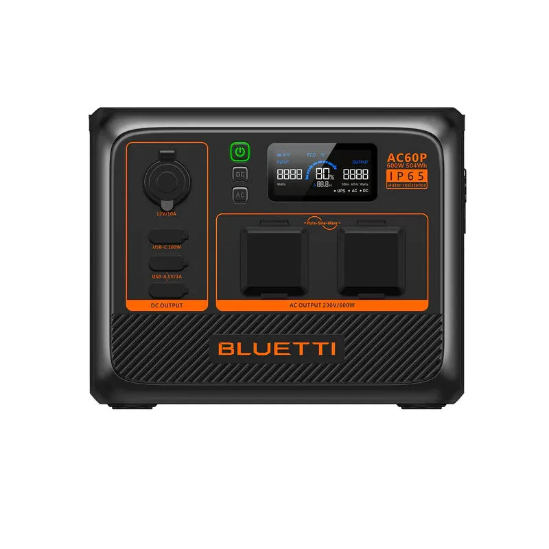 BLUETTI Premium 60S AC60P Power Station Portatile | 600W 504Wh