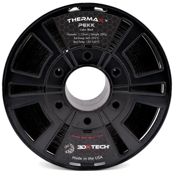 3DXTECH THERMAX™ PEKK BLACK 1.75mm/500g - 3Digital | Droni e Stampanti 3D