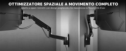 Supporto Monitor Muro per Monitor 17-49 Pollici, fino a 20kg, VESA 75/100 mm