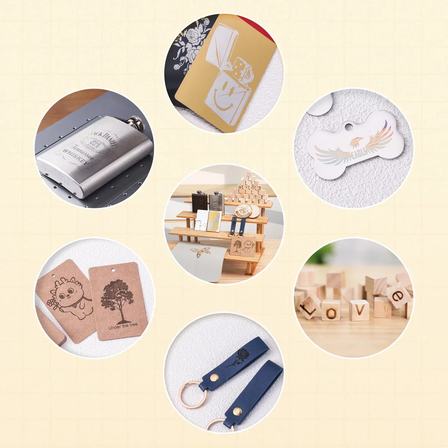 Longer 70 PCS DIY Engraving Material
