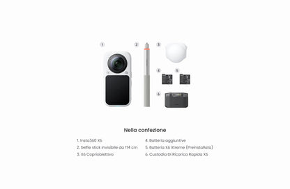 Insta360 X6 Videocamera 360° 8K