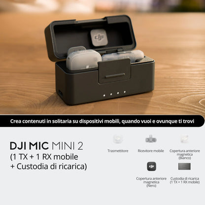 DJI Mic Mini 2 (1 TX + 1 RX Mobile + Charging Case)
