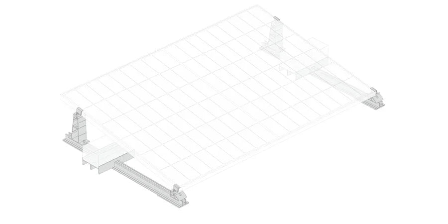EcoFlow SISTEMA DI MONTAGGIO PANNELLI SOLARI SU TETTI PIATTI