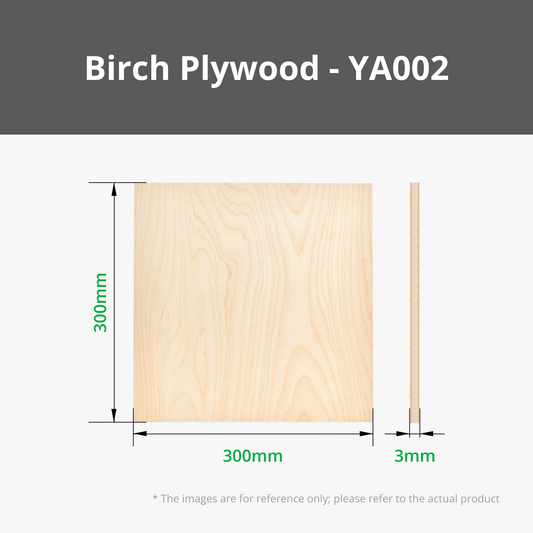 Bambu Lab Compensato di Betulla 3mm (6 pz) - YA002