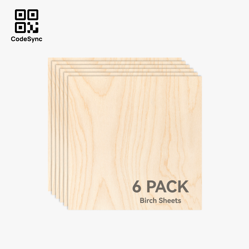 Bambu Lab Compensato di Betulla 3mm (6 pz) - YA002