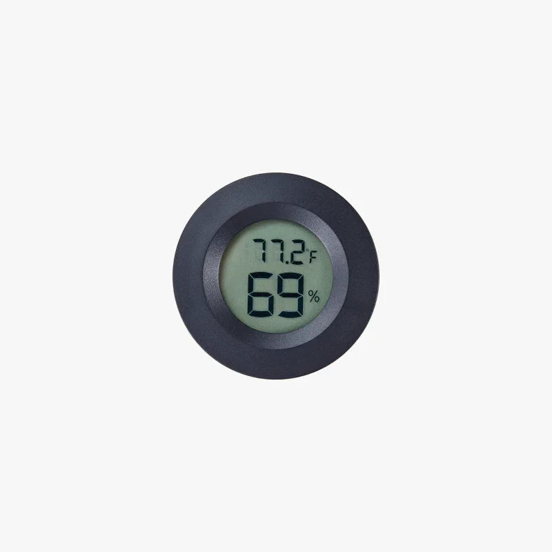 Circular Embedded Electronic Digital Thermometer Hygrometer XF001