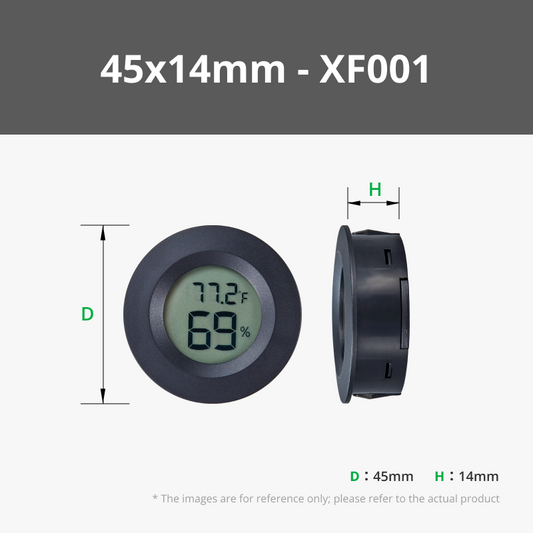 Rundes digitales Einbau-Thermometer-Hygrometer XF001