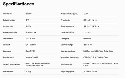 Creality Falcon A1 Bianco