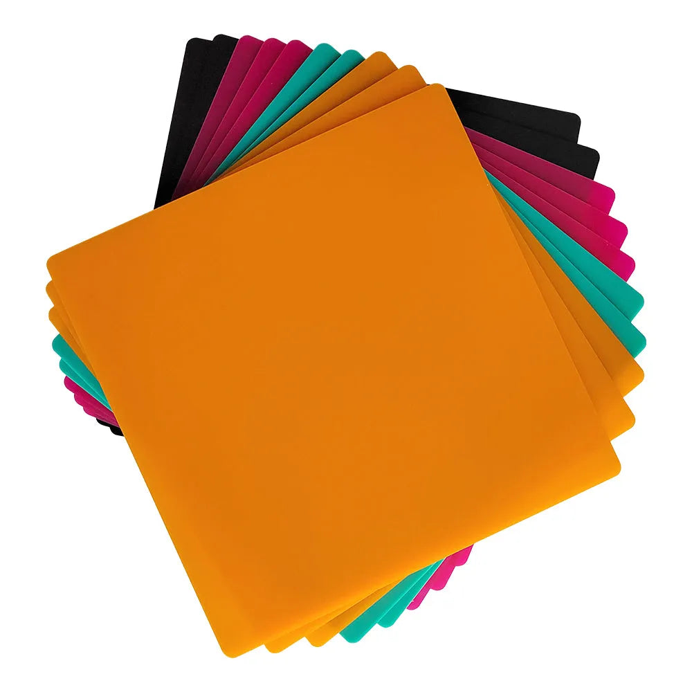 Creality Falcon Series Frosted Colorful Acrylic Sheets 200 x 200 x 3mm - 10pcs