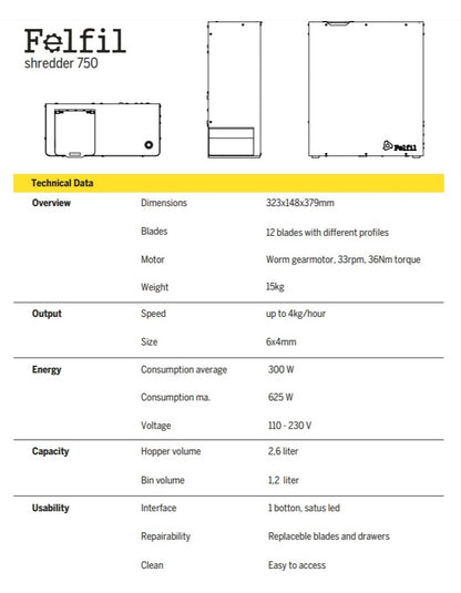 Felfil Shredder 750